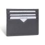 Customized Logo Card Holder Mini Slim Wallet Men Rfid Credit  PU Leather Card Holder With 6 Card Slot