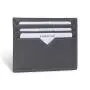 Customized Logo Card Holder Mini Slim Wallet Men Rfid Credit  PU Leather Card Holder With 6 Card Slot