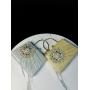 New Arrival Bridal Wedding Elegant Wholesale Rhinestone Flower Clutch Bag Glitter Pleats Handbag Banquet Bag For Woman