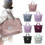 Custom Logo Duffle Bag Travel Waterproof Nylon Sport Gym Fitness Overnight bag for women