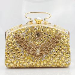 Wholesale Handmade Rhinestone Purse Woman Handbag Clutch Bags Retro Evening Bag For Ladies