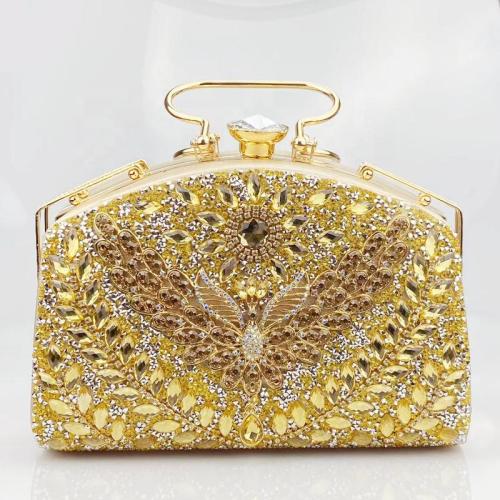 Wholesale Handmade Rhinestone Purse Woman Handbag Clutch Bags Retro Evening Bag For Ladies