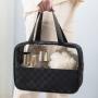 Custom Logo Transparent Make Up Bag Portable Beauty 3pcs Clear Makeup Set Bag Organizer trousse de toilette voyage