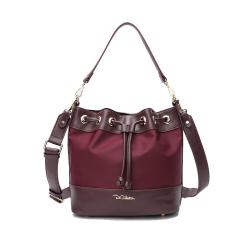 2024 Wholesale Nylon PU Leather Shoulder Bag For Women Drawstring Bucket Purse