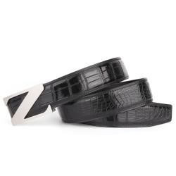 Ceinture En Cuir Veritable Custom Logo Famous Brands Belt Luxury Designer Wholesale Crocodile  Leather Belts For Mens