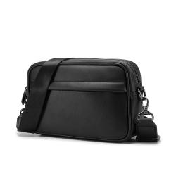 Wholesale High Quality Men's Shoulder Bags Pu Leather Crossbody Bag For Men Pure Color Shoulder Bag