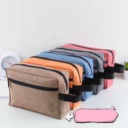 Gelory New Waterproof Cosmetic Bag Fashionable Multi Function Large Capacity Toiletry Bag Handle Widened Travel Storage Bag
