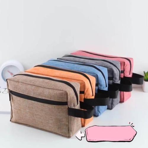 Gelory New Waterproof Cosmetic Bag Fashionable Multi Function Large Capacity Toiletry Bag Handle Widened Travel Storage Bag