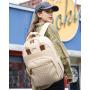 LOVEVOOK New Waterproof Stylish Bag with USB Port Lightweight Casual Daypacks Work Business Nurse school Laptop Backpack Unisex