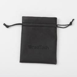 Custom Logo Luxury Matt Leather Drawstring Pouch Small Leather Gift Packing Bag