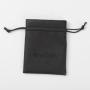 Custom Logo Luxury Matt Leather Drawstring Pouch Small Leather Gift Packing Bag