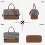 Sucipi Factory wholesale 2pc/set Weekender Travel Bags with Shoes Compartment Large Canvas PU Toiletry Duffel Bags Men Women
