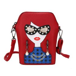 New popular custom printing sling Ita bag DIY pu leather bag for lady