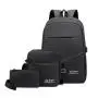 SC013 Multifunctional Fashion Business Travel Three-Piece Set School Backpack USB Charging Student Computer Backpack Laptop bag