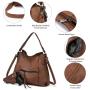 Realer 2022 designer women office hobo handbags PU leather casual tote concealed carry purses and handbags with gun holster