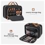 Custom LOVEVOOK cosmetic multi-functional hanging toiletry waterproof bag up brush bag black make up handbag makeup toiletry bag
