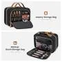 Custom LOVEVOOK cosmetic multi-functional hanging toiletry waterproof bag up brush bag black make up handbag makeup toiletry bag