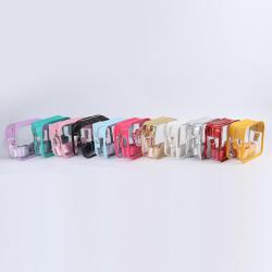 Keymay  NO MOQ 11Colors Transparent Pvc Women Crossbody Bag Adjust Shoulder Clear Purse Stadium Approved