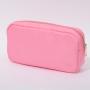 Stock 17 Colors Plain Nylon Personalized Waterproof Toiletry Bridesmaid Gifts Birthday Gift New Year Gift Cosmetic Makeup Bag