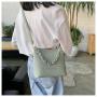 HR485 Women's Popular Tote Bag New Fashion Letters Chain Portable Bucket Bag PU Leather Versatile One Shoulder Crossbody Bag