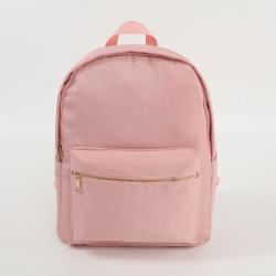 Stock Black Pink Multi Colors The DIY Patches Travel Waterproof Teenager Backpack Nylon Casual School Backpack Bag