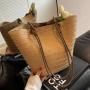 Braided Straw Bag Women'S Large Capacity 2024 New Summer Shoulder Bag Senior Texture Everything Seaside Beach Bag