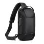 XL049 Anti-theft Daily Used Waterproof Crossbody Bag with USB Oxford Men's Chest Bag Large Capacity Sports Shoulder Bag
