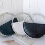 2024  New Diamond Circular Round Handle Rhinestone Dinner Clutch Half Moon Handbag evening bags women handbags ladies for women