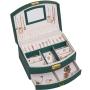 Wholesale high grade PU leather custom jewelry box packaging three layer double drawer multi grid storage box