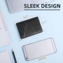 RFID Blocking Leather Slim Wallet for Men Bifold Minimalist Front Pocket Mens Money Clip Wallet