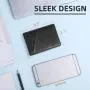 RFID Blocking Leather Slim Wallet for Men Bifold Minimalist Front Pocket Mens Money Clip Wallet