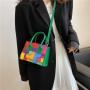 Embroidery Line Diamond Bag Bolsas Para Mujer Designer Women Bags Small Square Bag Designer Handbag Wholesale