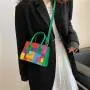 Embroidery Line Diamond Bag Bolsas Para Mujer Designer Women Bags Small Square Bag Designer Handbag Wholesale