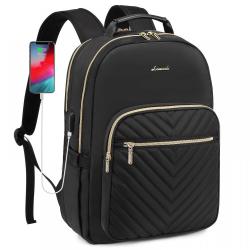 LOVEVOOK 2024 Fashion oem custom wholesale smart laptop backpack bag waterproof school college travel laptop backpack USB cable