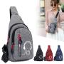 Wholesale Custom Luminous Logo Crossbody Bag Fashion Outdoor Sports Casual Shoulder Chest Bag