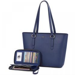 LOVEVOOK  fashion Tote Purse and Shoulder Bags with Wallets Set 2 Pcs hand bags Wallet women handbags