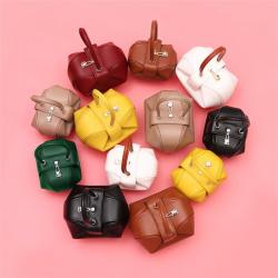 Hot Sales Genuine Leather Wrist Bag Dumpling Shape Designer Mini Bags For Ladies