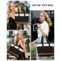 LOVEVOOK Lightweight fits 17 in Work Tote Bag Waterproof HandBag with Luggage Strap School Business Travel Laptop Bag for Women