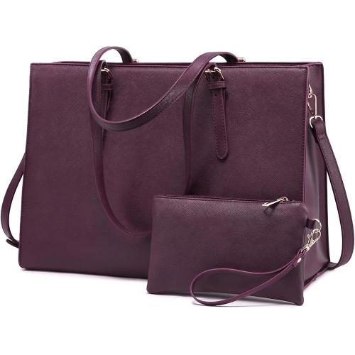 LOVEVOOK wholesale 2pc business briefcase computer purse and bags office work school shoulder bag for women laptop tote handbags
