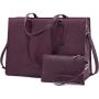 LOVEVOOK wholesale 2pc business briefcase computer purse and bags office work school shoulder bag for women laptop tote handbags