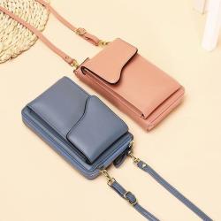XL116  Korean New Version Women's Mobile Phone Bag Wholesalers Large Capacity Shoulder Bag Ladies Mini Bag