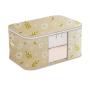 ZF332 50L Foldable Clothes Organizer Storage Containers for Organizing Bedroom Closet Clothing Comforter Organization