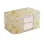 ZF332 50L Foldable Clothes Organizer Storage Containers for Organizing Bedroom Closet Clothing Comforter Organization