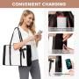 Trendy Stylish 2pc/set ladies handbag with Clutch Purse PU leather office shoulder tote bags large women briefcase laptop bags