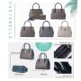 SUSEN CHRISBELLA 2022 Female Letter Printing Handbag Hit Color Large Capacity Shoulder Bag custom leather sling bag for women