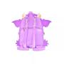 Purple Animal Shape School Bag Custom Clear Pvc Ita Backpack with Pins Display PU Leather Bag