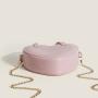 2022 New Candy Color Heart Shape Jelly Packet Fashion Children Handbag Silicone One Shoulder Across Pocket Wallet Cute Chain Bag