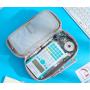 HR201 Multi Layer Canvas Pencil Case Wholesale Portable Double Zipper Simple Stationery Box School Students Large Pencil Case