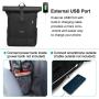 2023 LOVEVOOK Stylish roll top backpack University school boys girls Anti-Theft Bag travel business laptop backpacks with usb