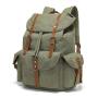 Wholesale waxed canvas waterproof travel computer bags High Quality Large Retro Leather outdoor sports Fashion travel Backpack